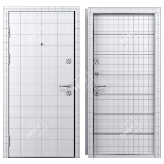  Bulat 156 Metal Entrance Door 3D model image 4