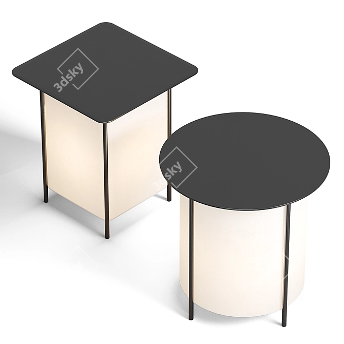 Nendo-designed Andon Collection Multi-functional Lamps 3D model image 3