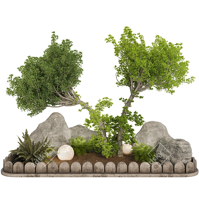 Outdoor Plant Collection Set Renderings 3D model image 6