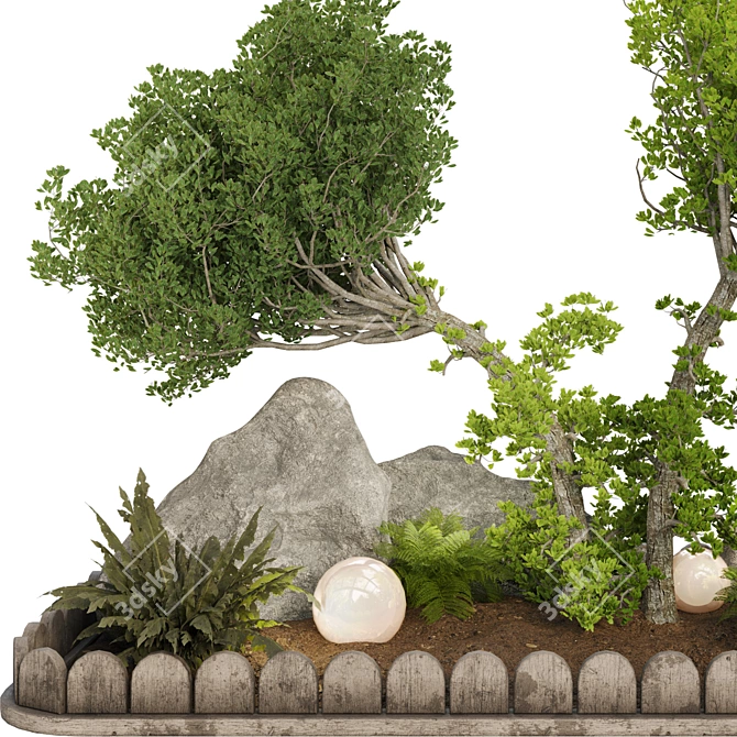 Outdoor Plant Collection Set Renderings 3D model image 7