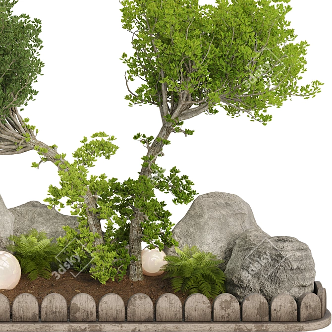 Outdoor Plant Collection Set Renderings 3D model image 8