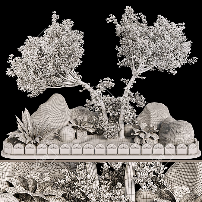 Outdoor Plant Collection Set Renderings 3D model image 12