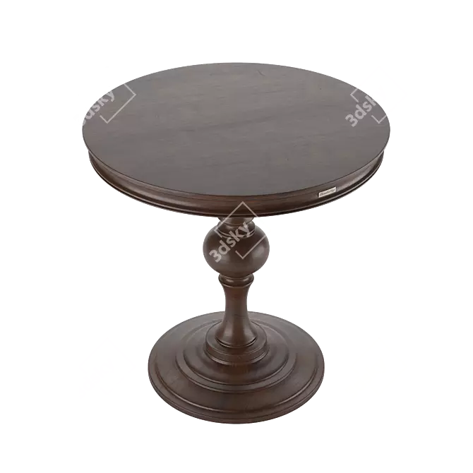 Colonial Albero Round Coffee Table 3D model image 2