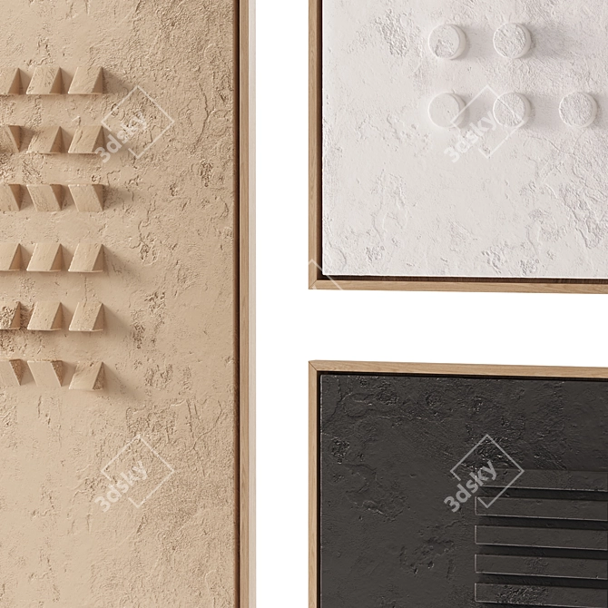 Unique 3D Plaster Artworks 3D model image 2