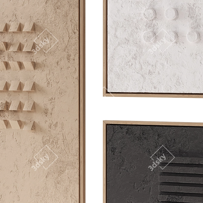 Unique 3D Plaster Artworks 3D model image 10