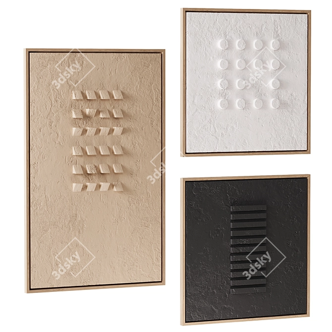 Unique 3D Plaster Artworks 3D model image 11