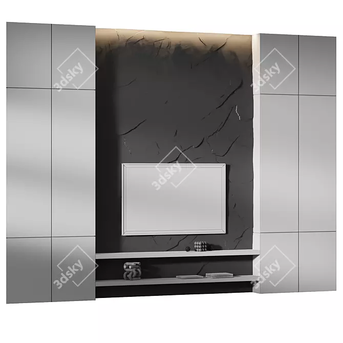  Geometric Stone Wall Panels 3D model image 4