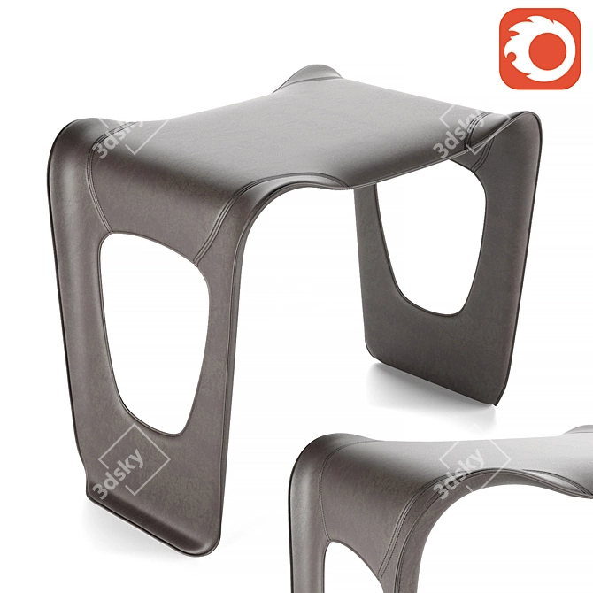 Modern Elegant Cassina Side Table 3D model image 1