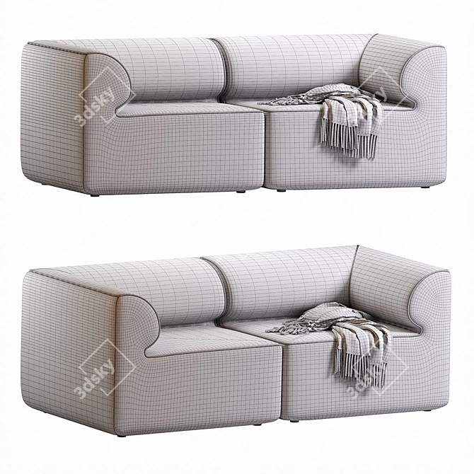 Modern Eave Sofa 3D Model 3D model image 6