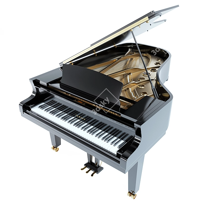 Yamaha S7X Premium Piano Bundle 3D model image 4