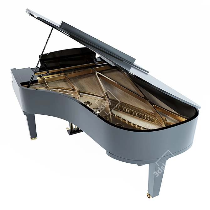 Yamaha S7X Premium Piano Bundle 3D model image 5