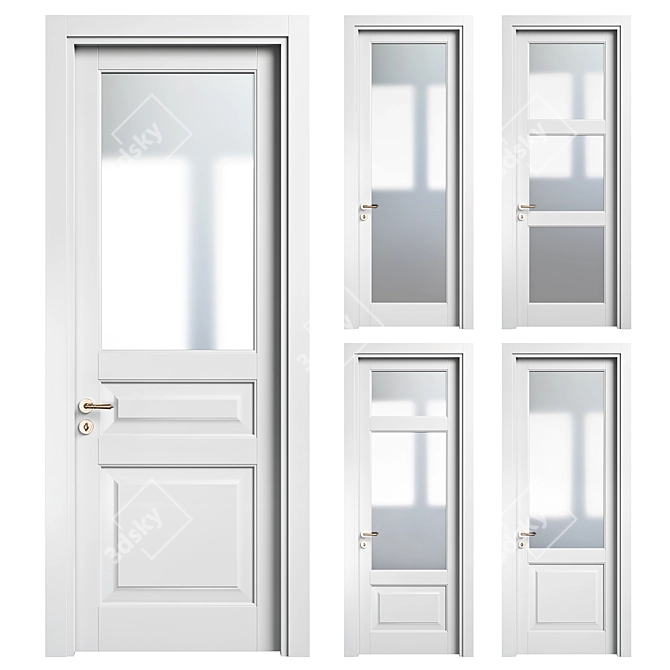 TOSCANA PLANO Doors Collection 3D model image 1