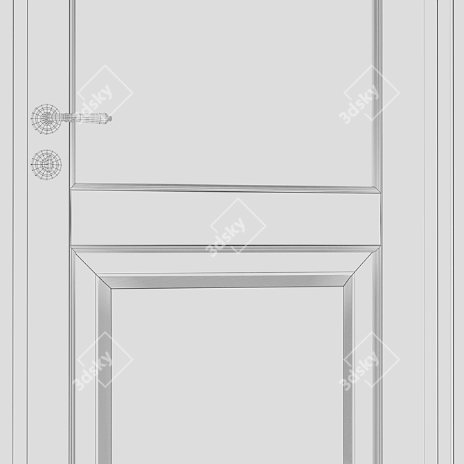 TOSCANA PLANO Doors Collection 3D model image 5