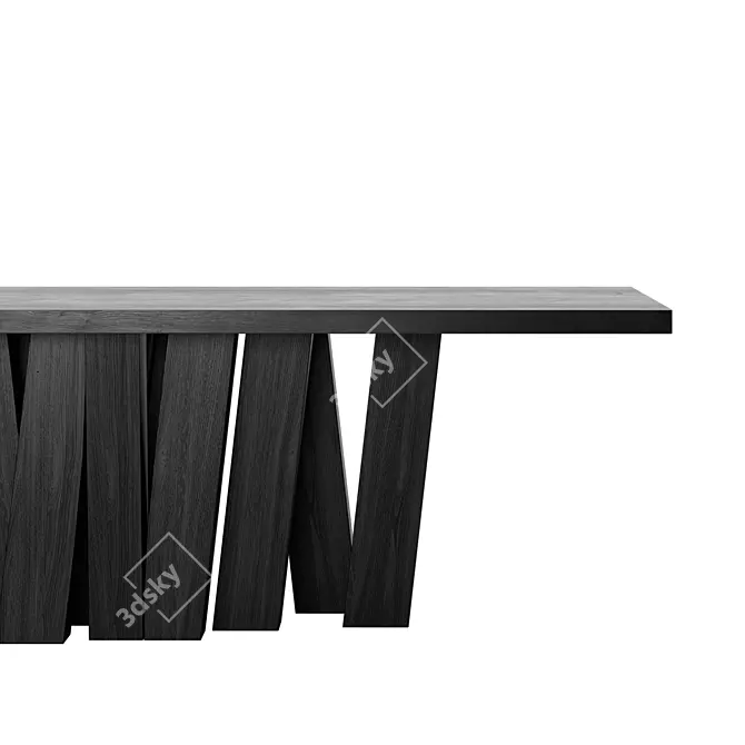 Modern Steel Zoumey Table 3D model image 3