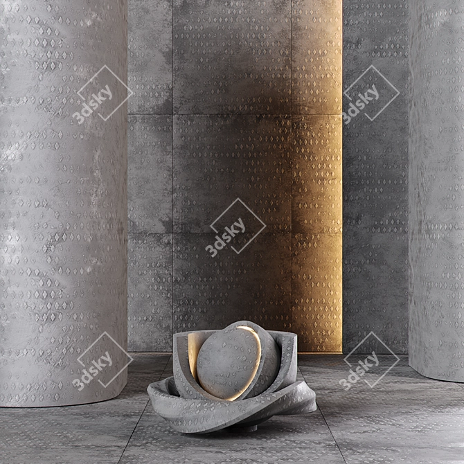 Seamless Microcement Floor Finish 3D model image 1