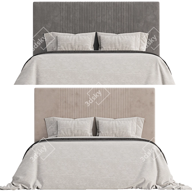Modern ODRI Bed 2017 Euro-Design 3D model image 3