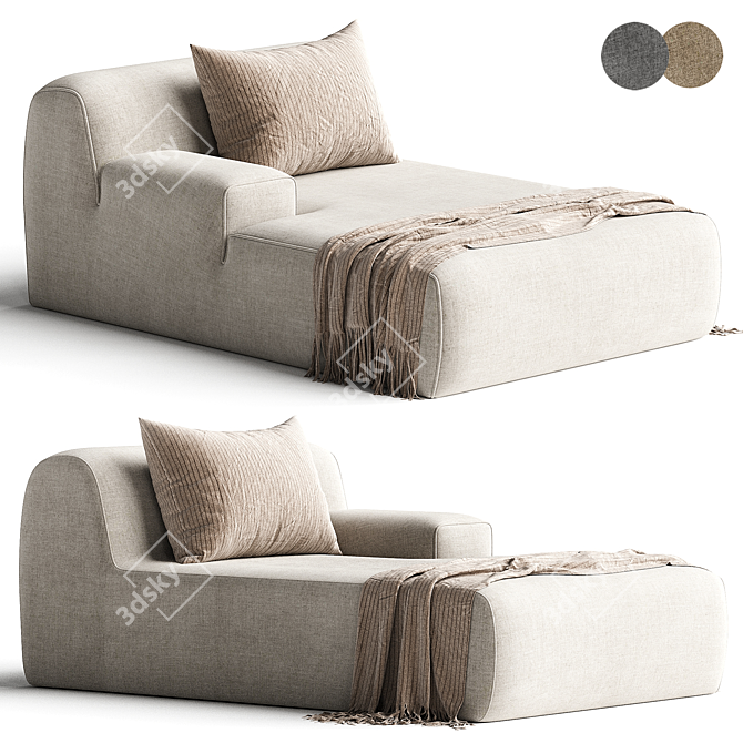 Elegant Meridiani Norton Sofa 3D model image 1