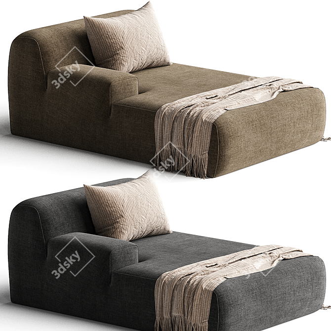 Elegant Meridiani Norton Sofa 3D model image 2