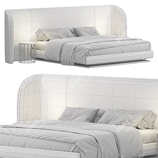 Luxurious Calabria Bed by Frato 3D model image 7