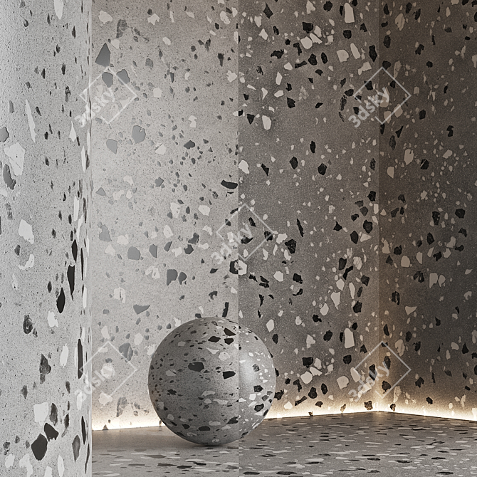  Seamless Terrazzo Marble Texture Pack 3D model image 3