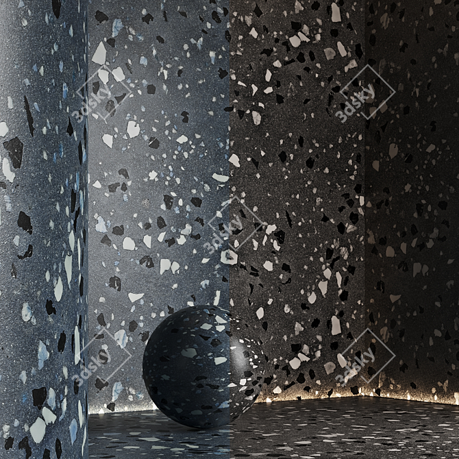  Seamless Terrazzo Marble Texture Pack 3D model image 6