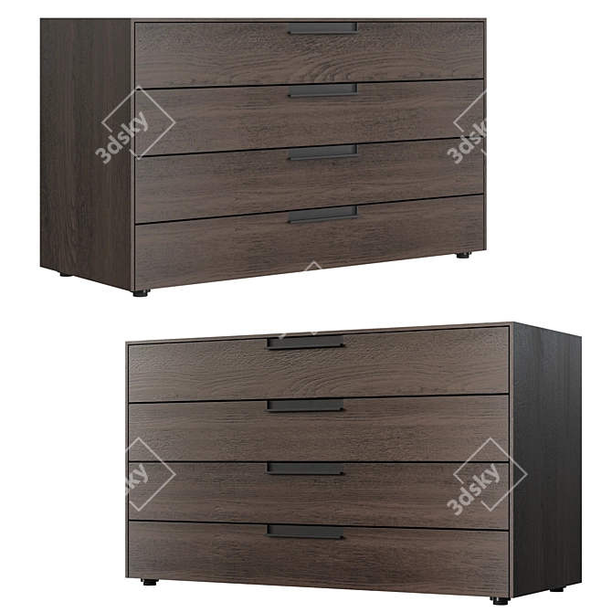 Modern Giellesse Flat Комод 3D model image 1