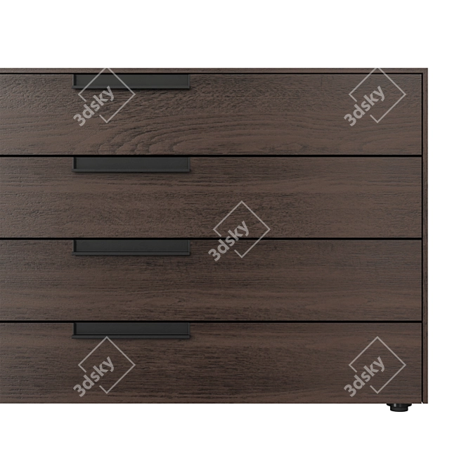 Modern Giellesse Flat Комод 3D model image 2