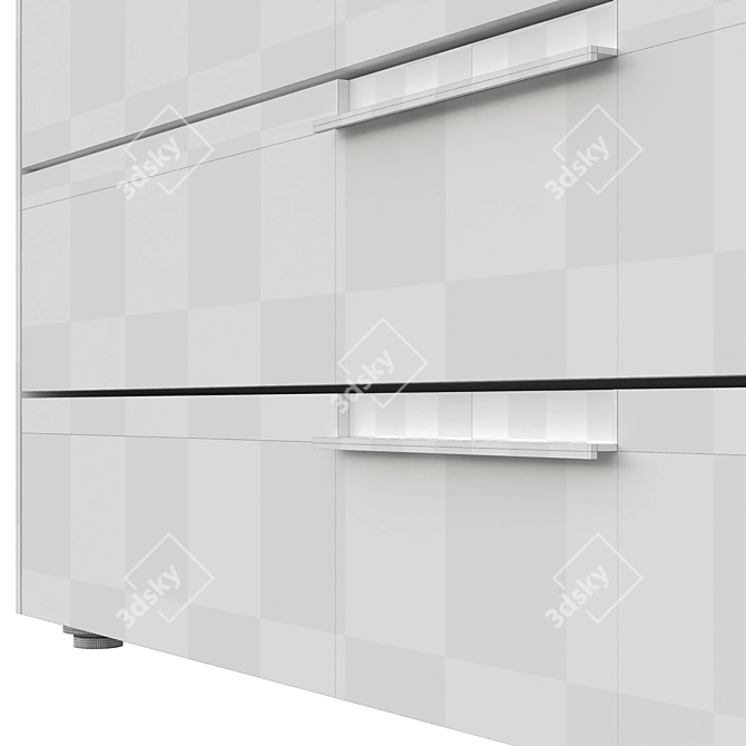 Modern Giellesse Flat Комод 3D model image 5