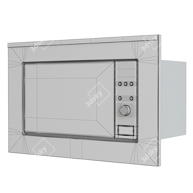 Haier LMS2203EMX Built-In Microwave 3D model image 7