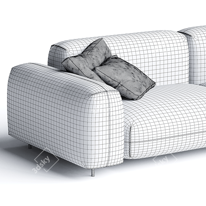 Modern Arflex Macheiro Sofa Design 3D model image 5