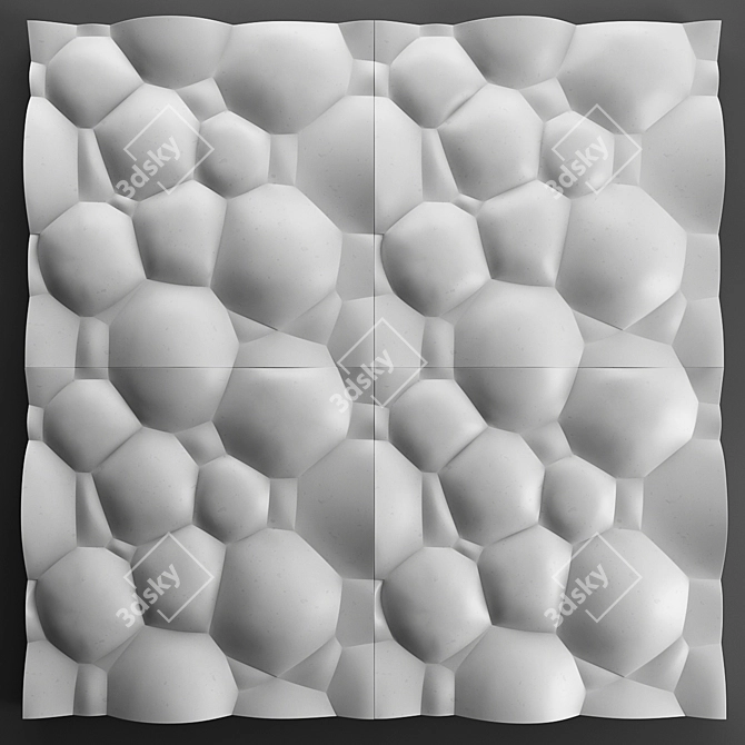 Modern Palle Panel Set 3D model image 1