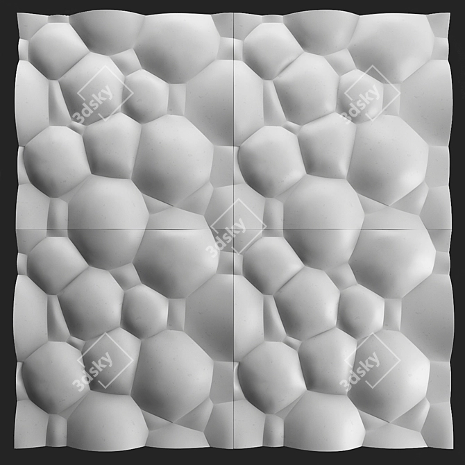 Modern Palle Panel Set 3D model image 4