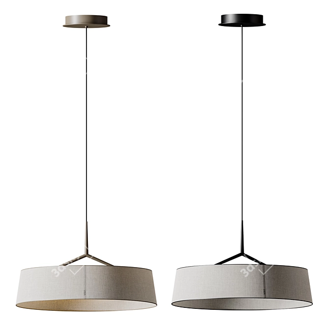 Modern Pendant Lamp Vibia 3235 3D model image 2