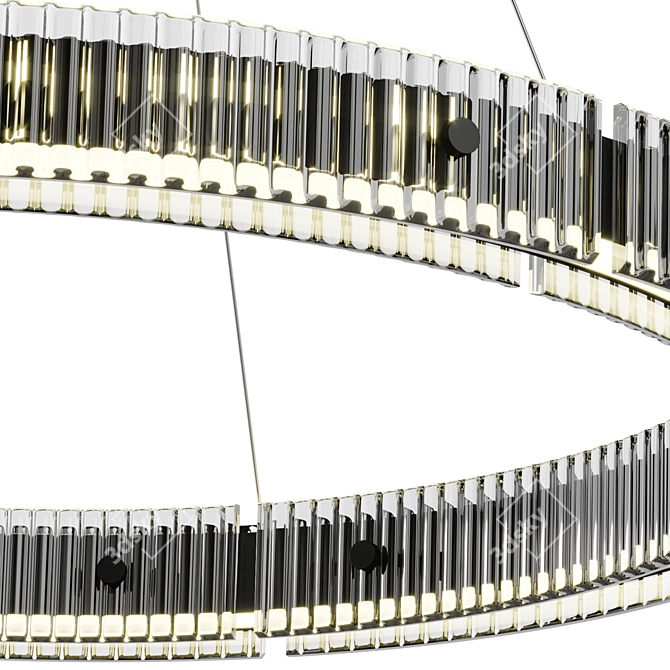 Elegant Meyda Chandelier Light Fixture 3D model image 2