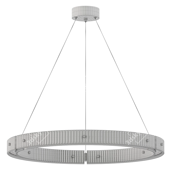 Elegant Meyda Chandelier Light Fixture 3D model image 3