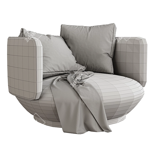  BAIXA Armchair by WENTZ 3D model image 3