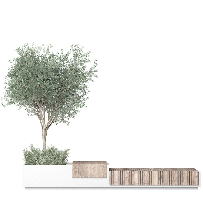 Modern Urban Furniture Design Model 3D model image 3