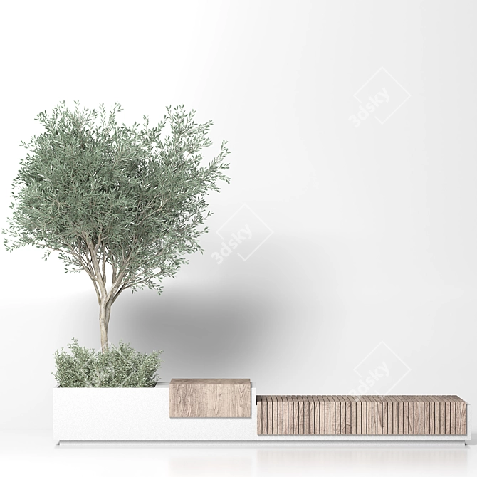 Modern Urban Furniture Design Model 3D model image 4