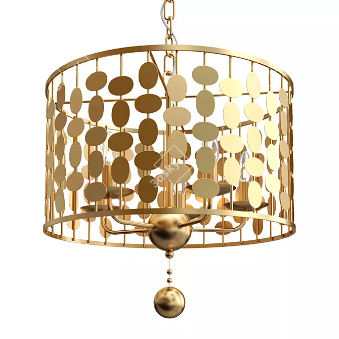 Elegant Layla Chandelier With Style 3D model image 1