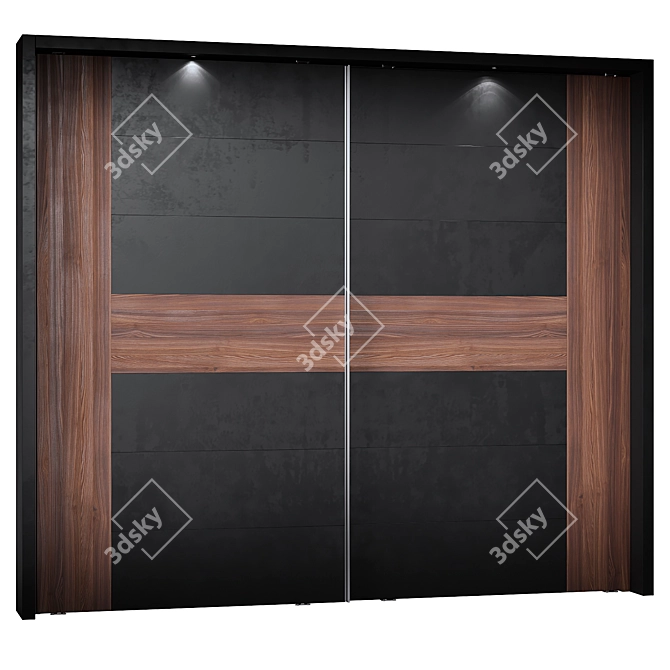Believue Sliding 2 Door Wardrobe 3D model image 2