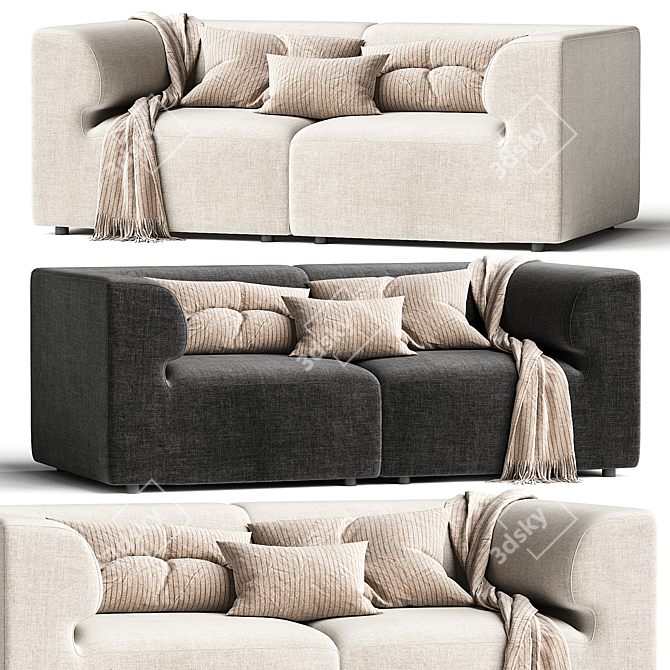 Eave Modular Sofa - Versatile Living 3D model image 1