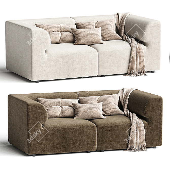 Eave Modular Sofa - Versatile Living 3D model image 2