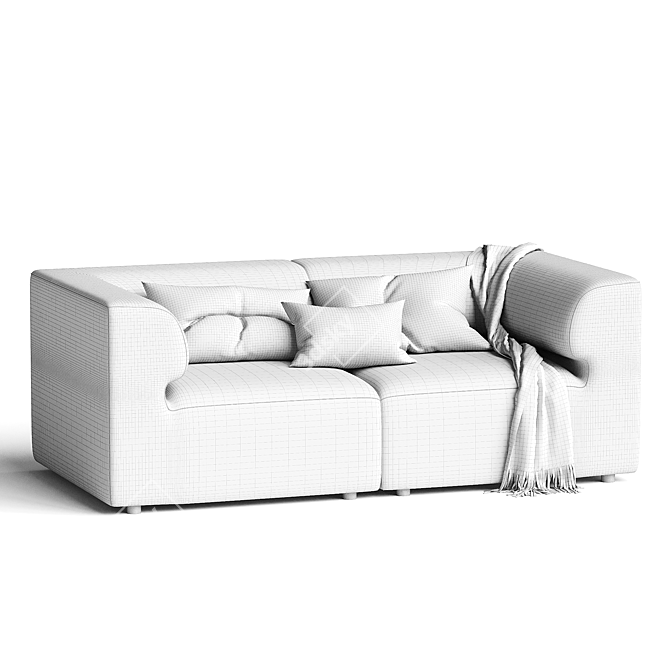 Eave Modular Sofa - Versatile Living 3D model image 3