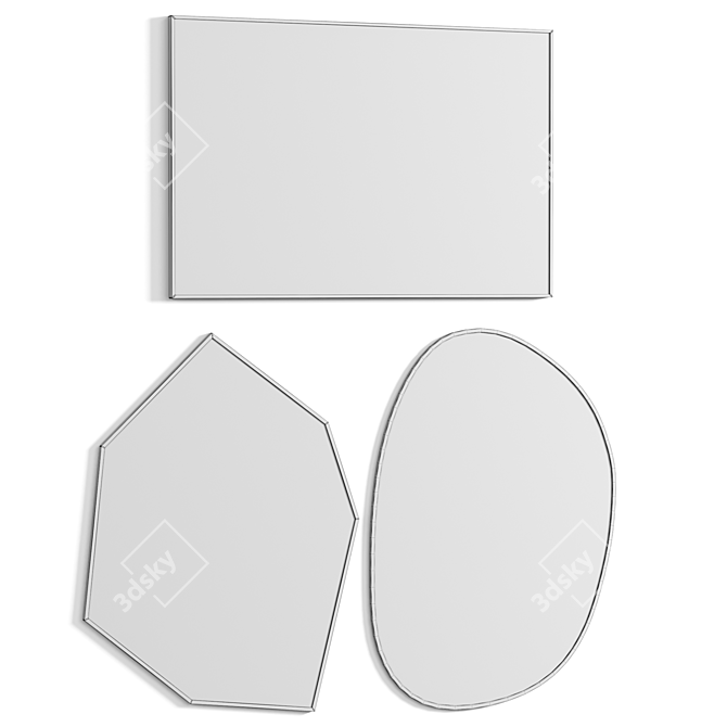 Modern Mirrors Collection: Bozeman, Annalise, Devika 3D model image 4