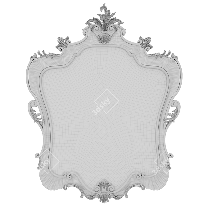 Handcrafted Mirror Missis Pia Romano 3D model image 3
