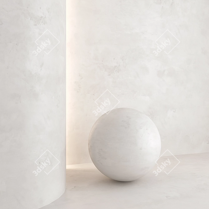 Luxury Decorative Plaster Materials 3D model image 2