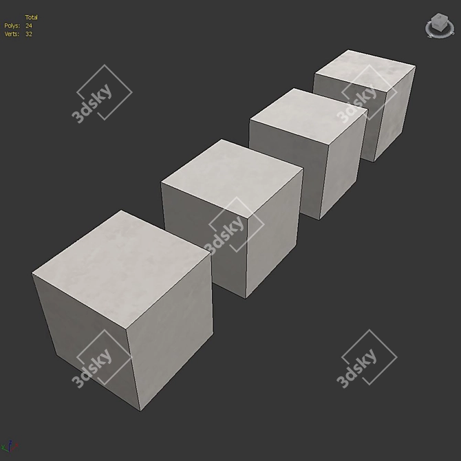 Luxury Decorative Plaster Materials 3D model image 6