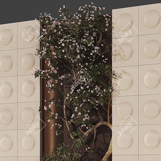 Modern Vertical Garden 3D Model 3D model image 3