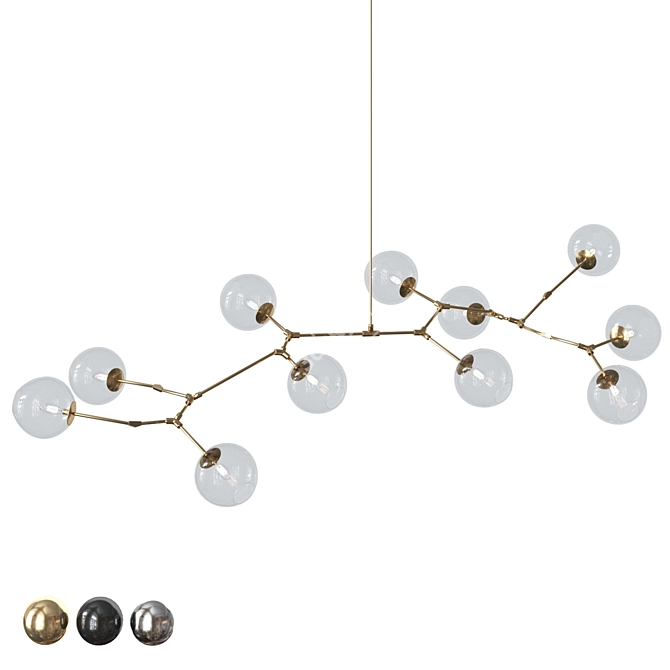 Bubble Design Chandelier 11 Lights 3D model image 1