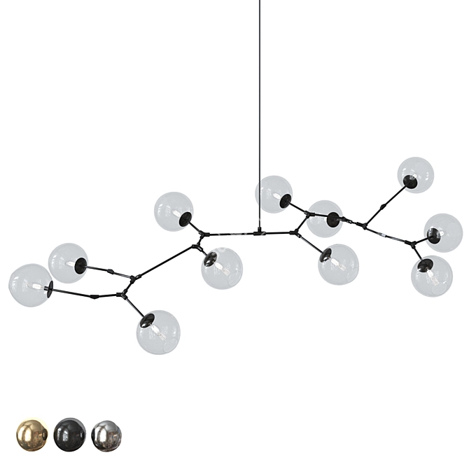 Bubble Design Chandelier 11 Lights 3D model image 2